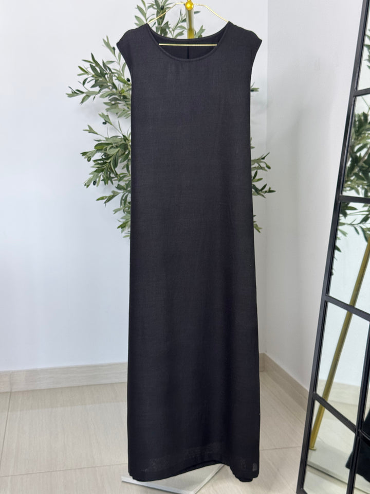 Linen Dress (Black)