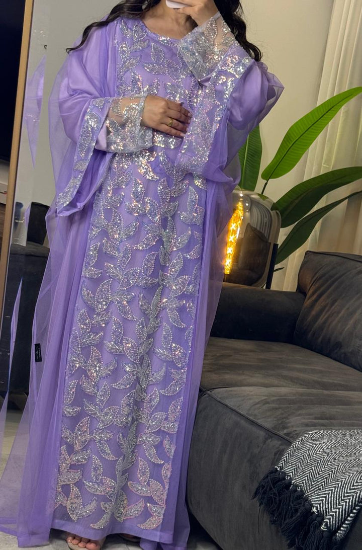 " HEBA " JALLABIYA (LAVENDER)