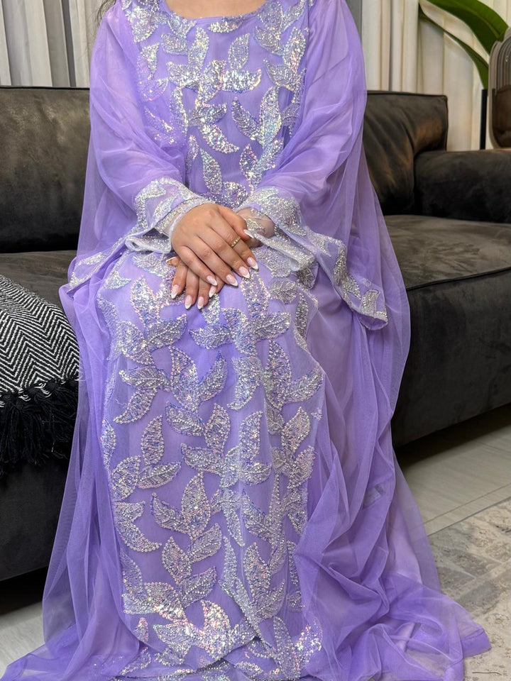 " HEBA " JALLABIYA (LAVENDER)