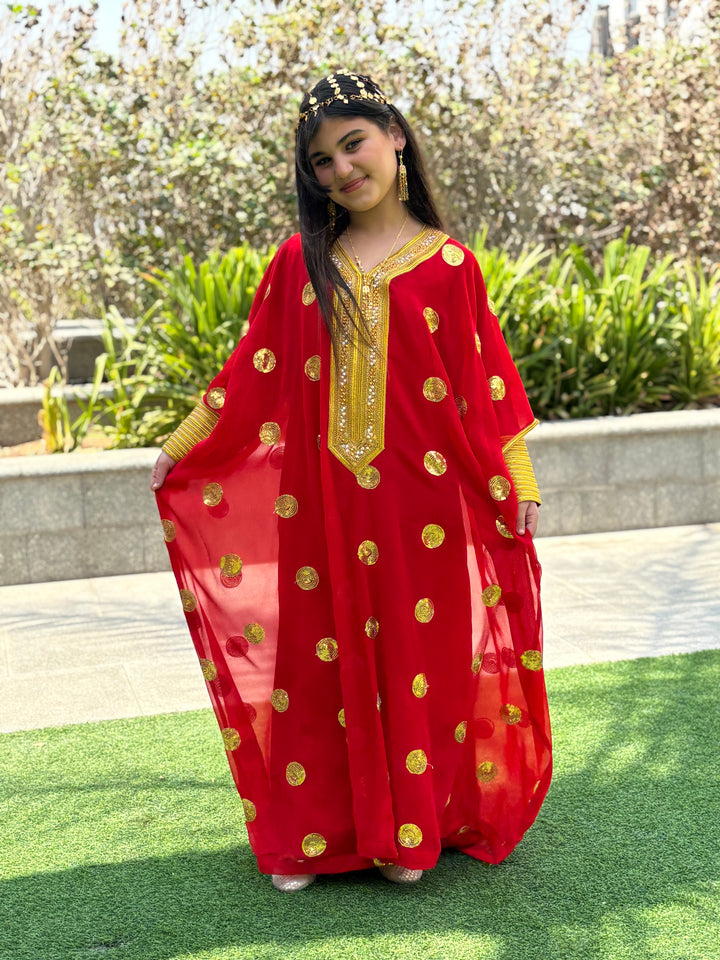IHN01 RED JALLABIYA