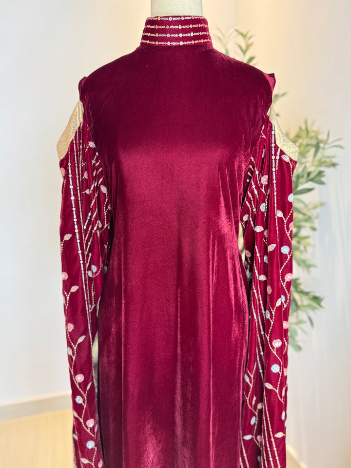 “AHLAM” VELVET DRESS