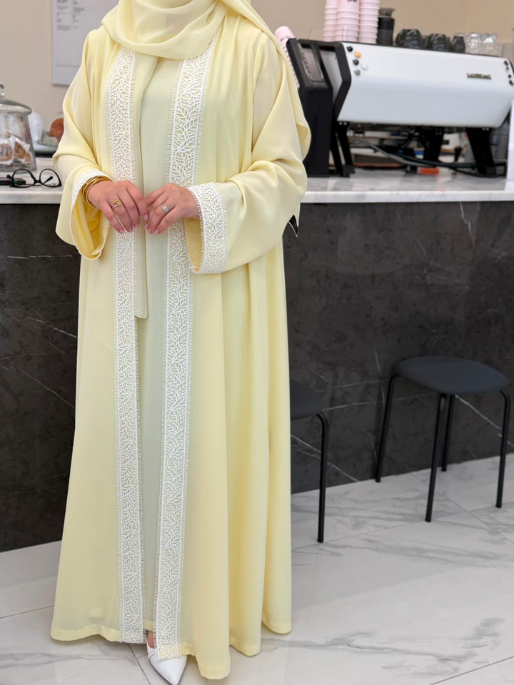 IHS12 ABAYA( Butter Yellow)