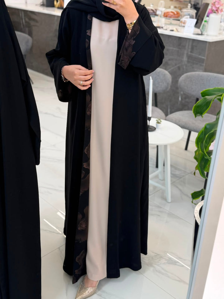 BLOOM ABAYA ( Brown)