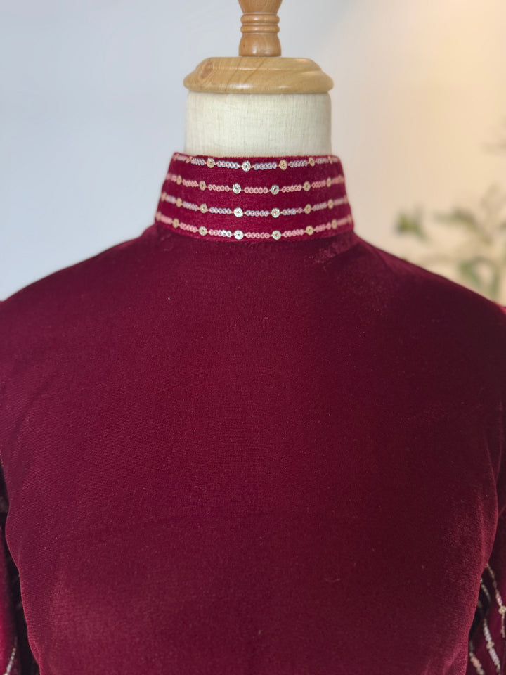 “AHLAM” VELVET DRESS