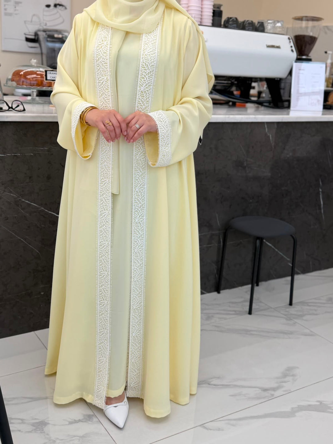 IHS12 ABAYA( Butter Yellow)