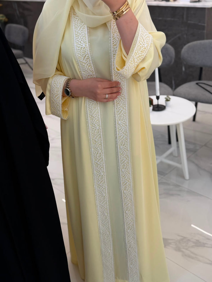 IHS12 ABAYA( Butter Yellow)