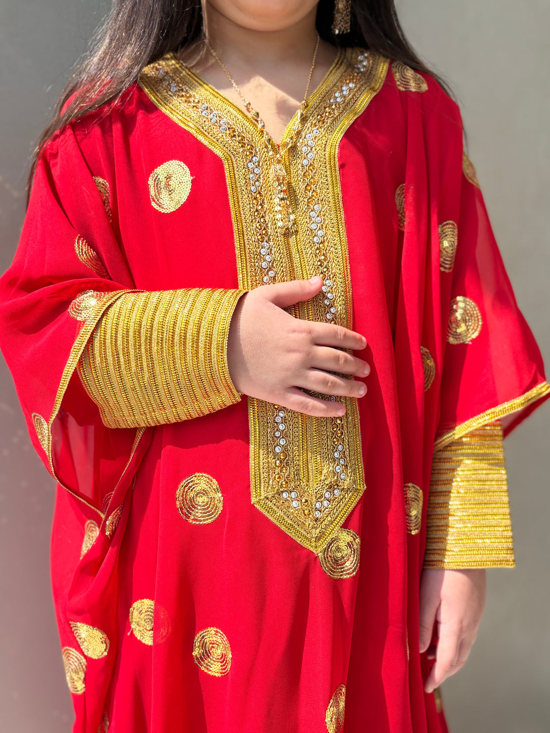 IHN01 RED JALLABIYA