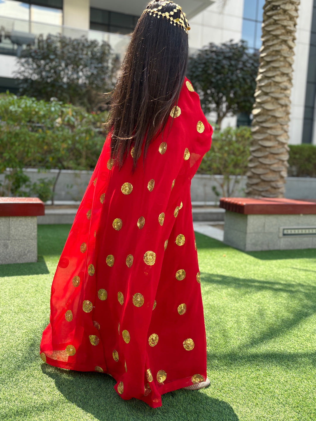 IHN01 RED JALLABIYA