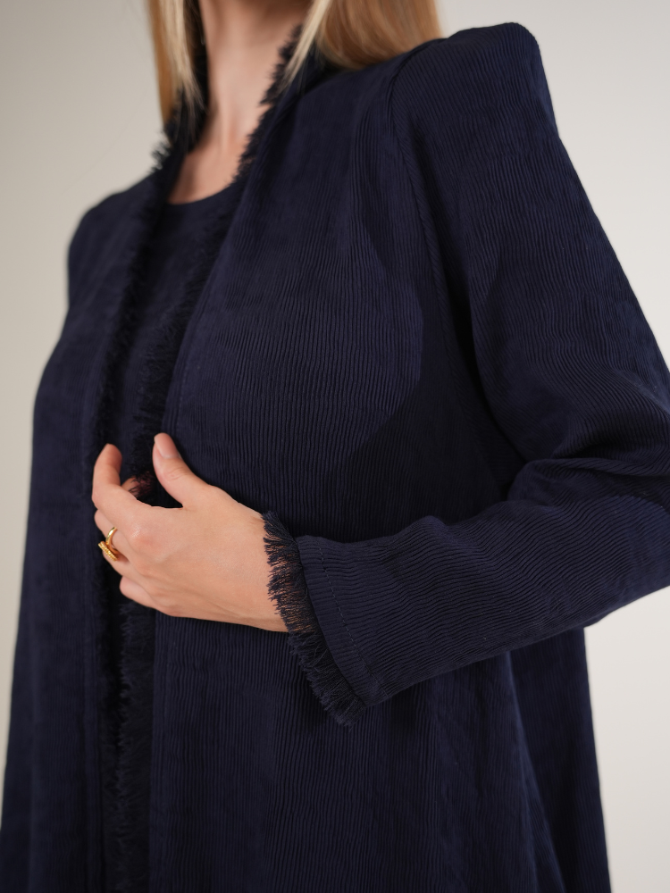 IH02 ABAYA Set (NAVY BLUE)