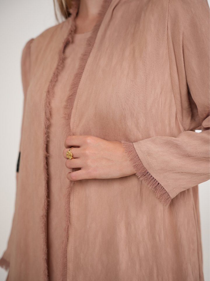 IH02 ABAYA Set (SALMON)