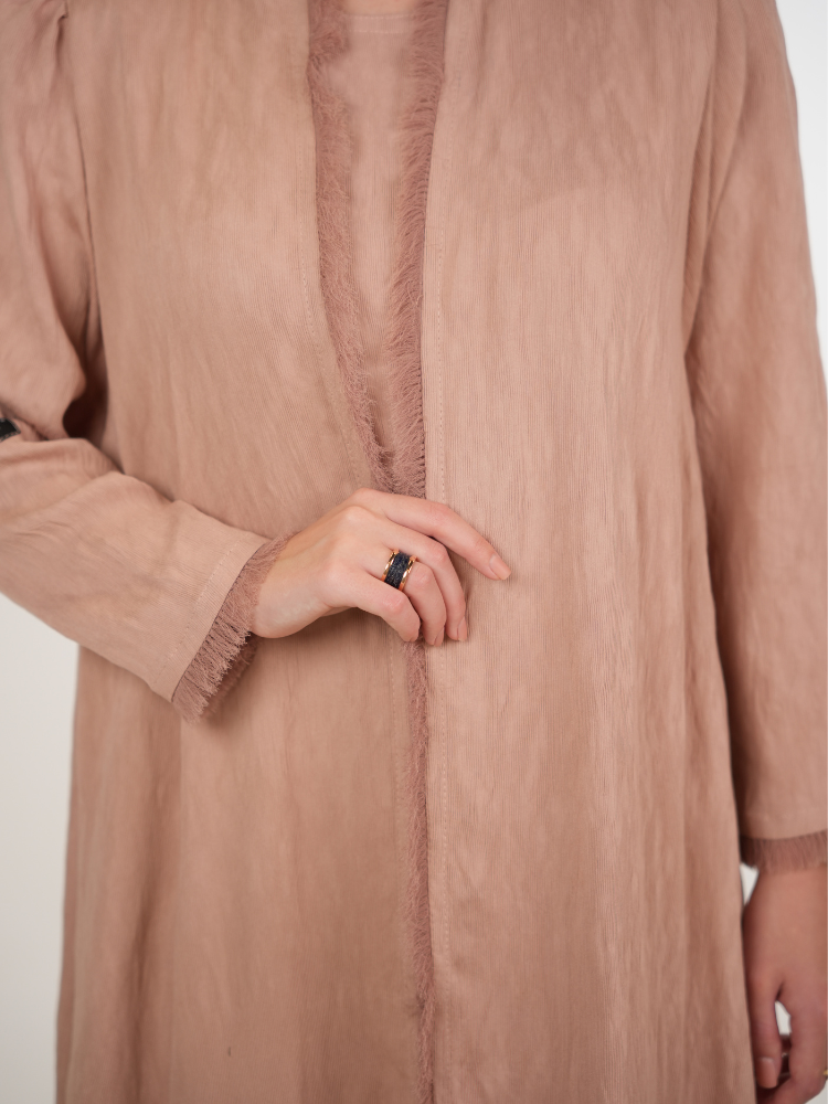 IH02 ABAYA Set (SALMON)