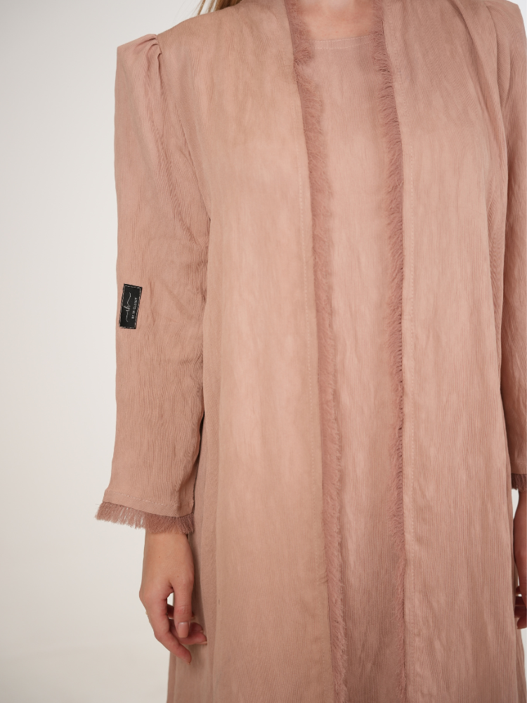 IH02 ABAYA Set (SALMON)