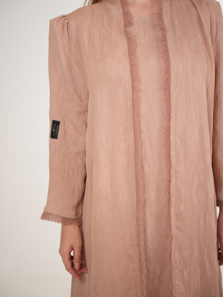 IH02 ABAYA Set (SALMON)