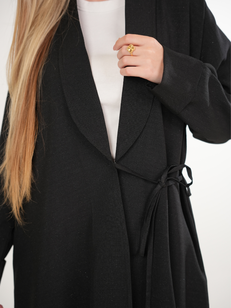 IH03 BLAZER ABAYA (BLACK)