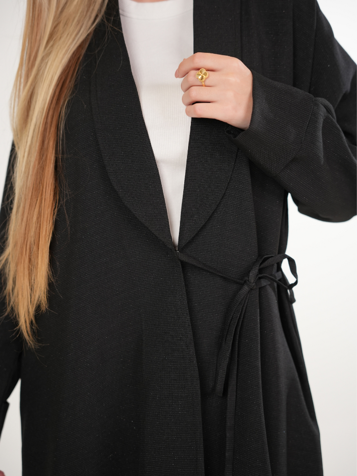 IH03 BLAZER ABAYA (BLACK)