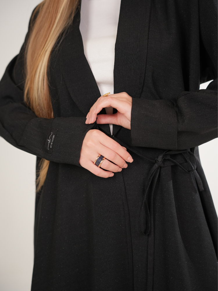 IH03 BLAZER ABAYA (BLACK)