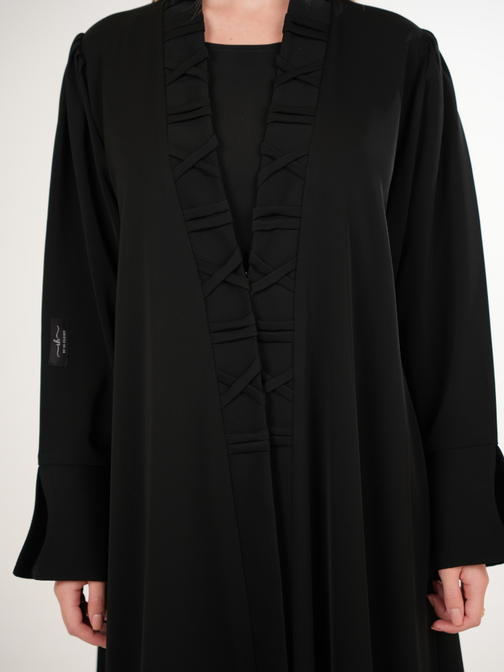 IH01 ABAYA Set (BLACK)