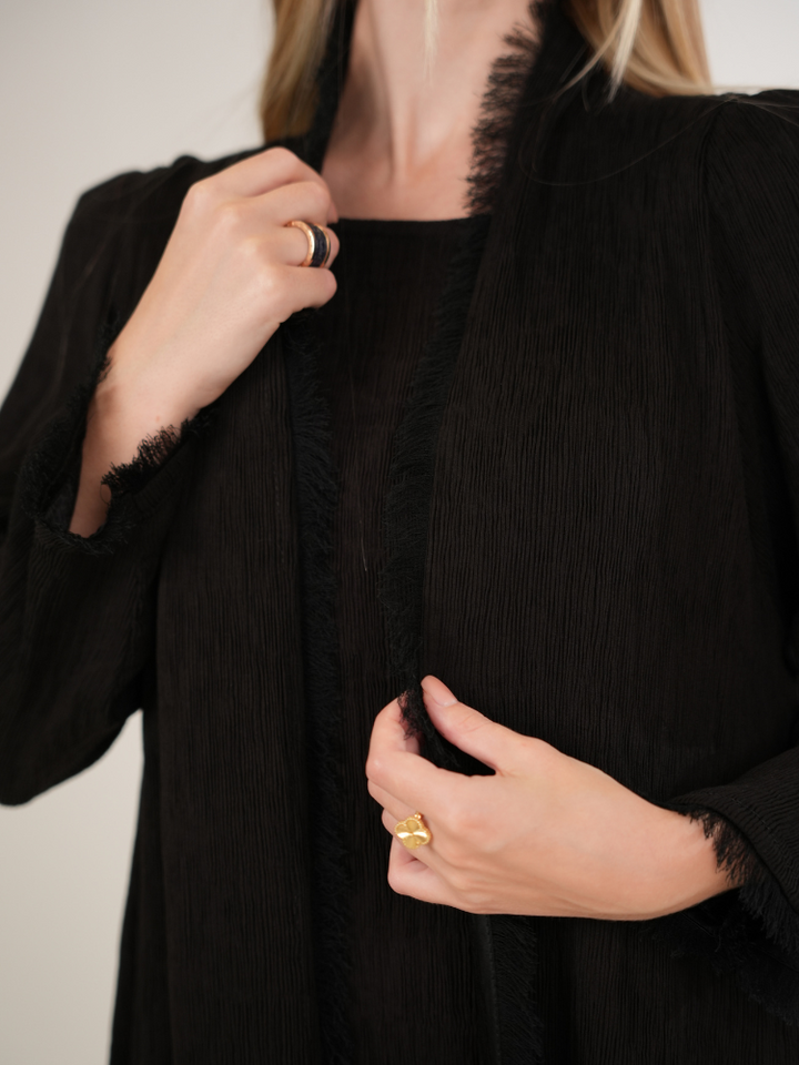 IH02 ABAYA Set (BLACK)