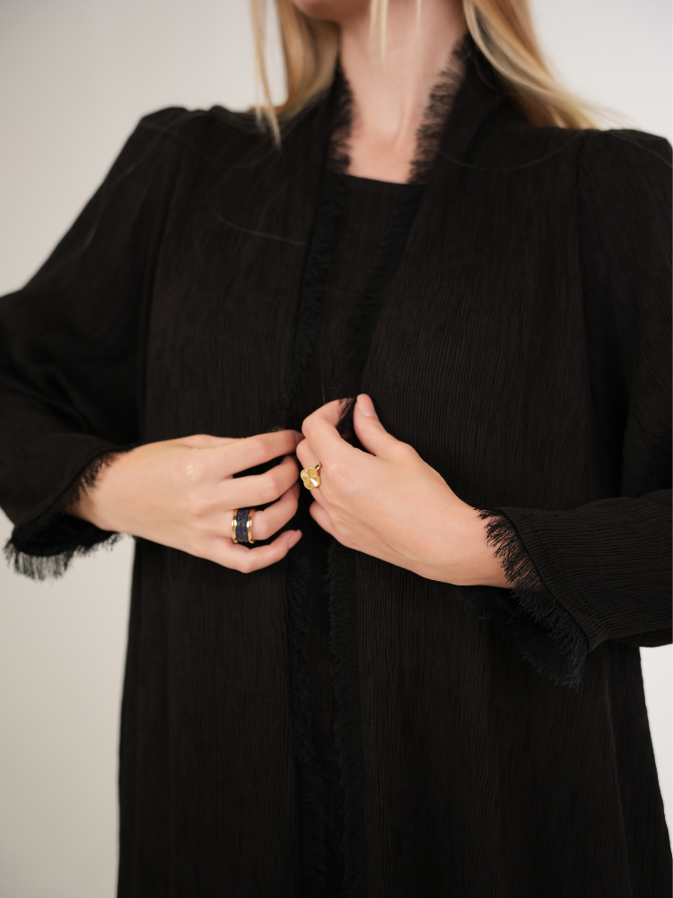 IH02 ABAYA Set (BLACK)