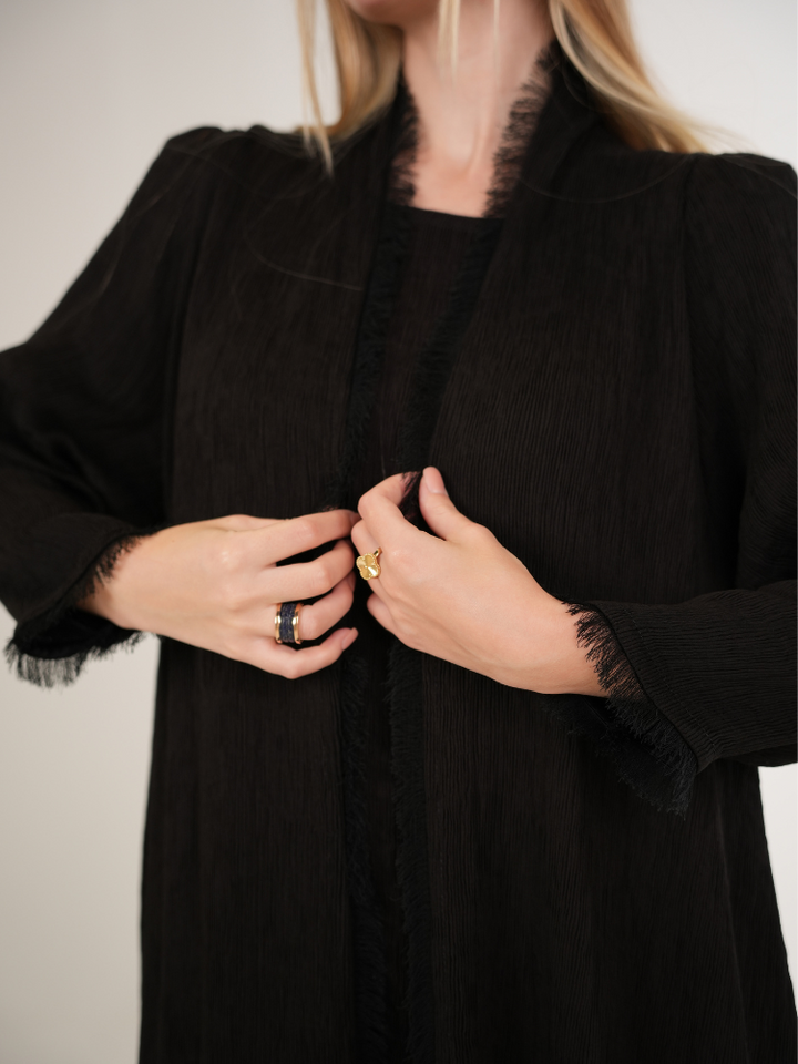IH02 ABAYA Set (BLACK)