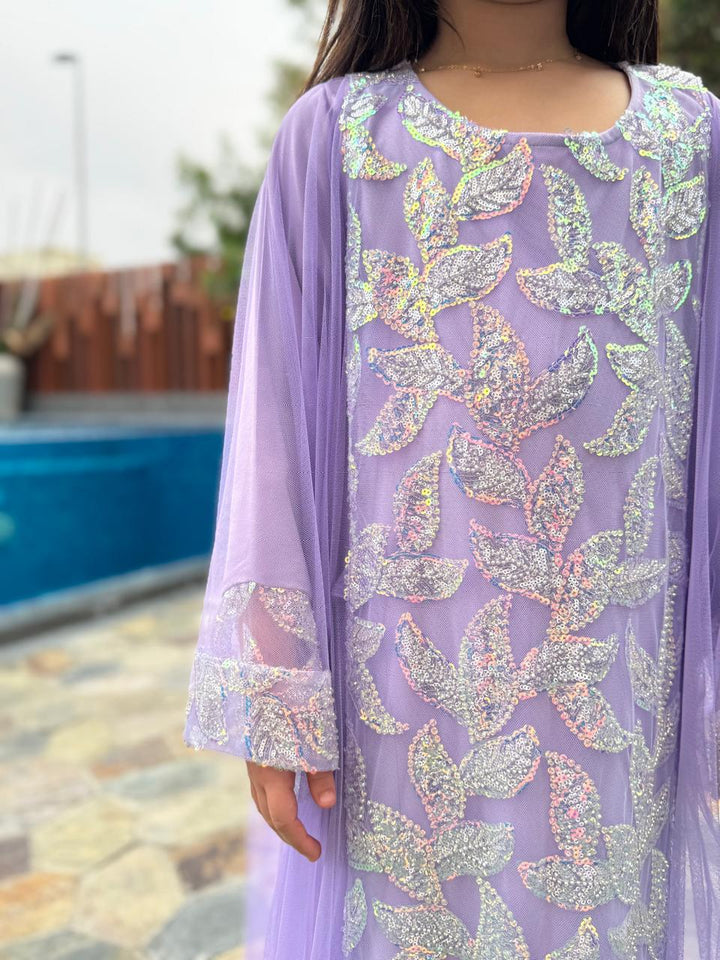 "HEBA" JALLABIYA PINK (KIDS)