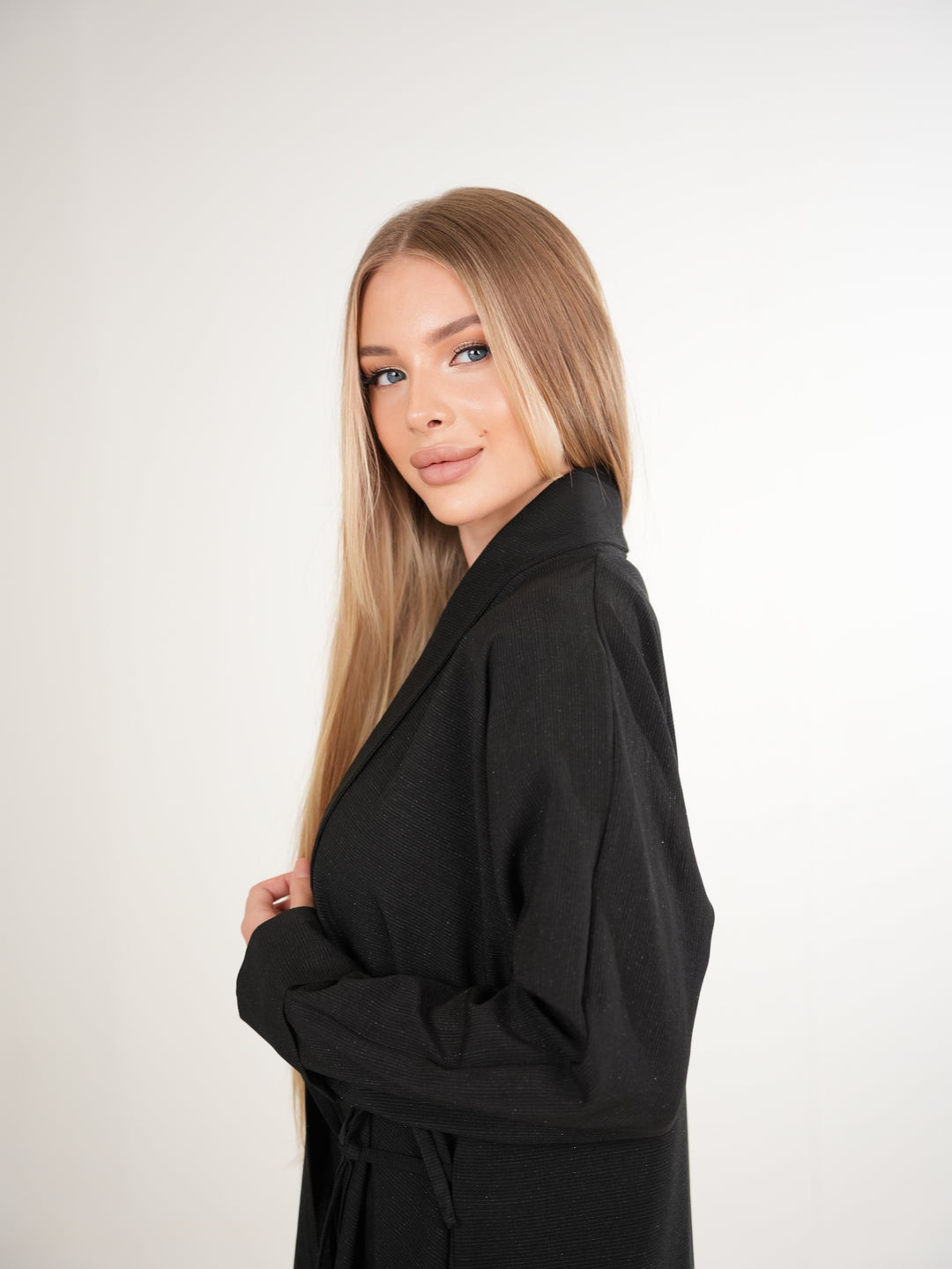 IH03 BLAZER ABAYA (BLACK)