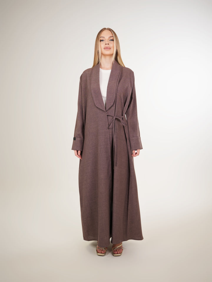 IH03 BLAZER ABAYA (ROSE WOOD)