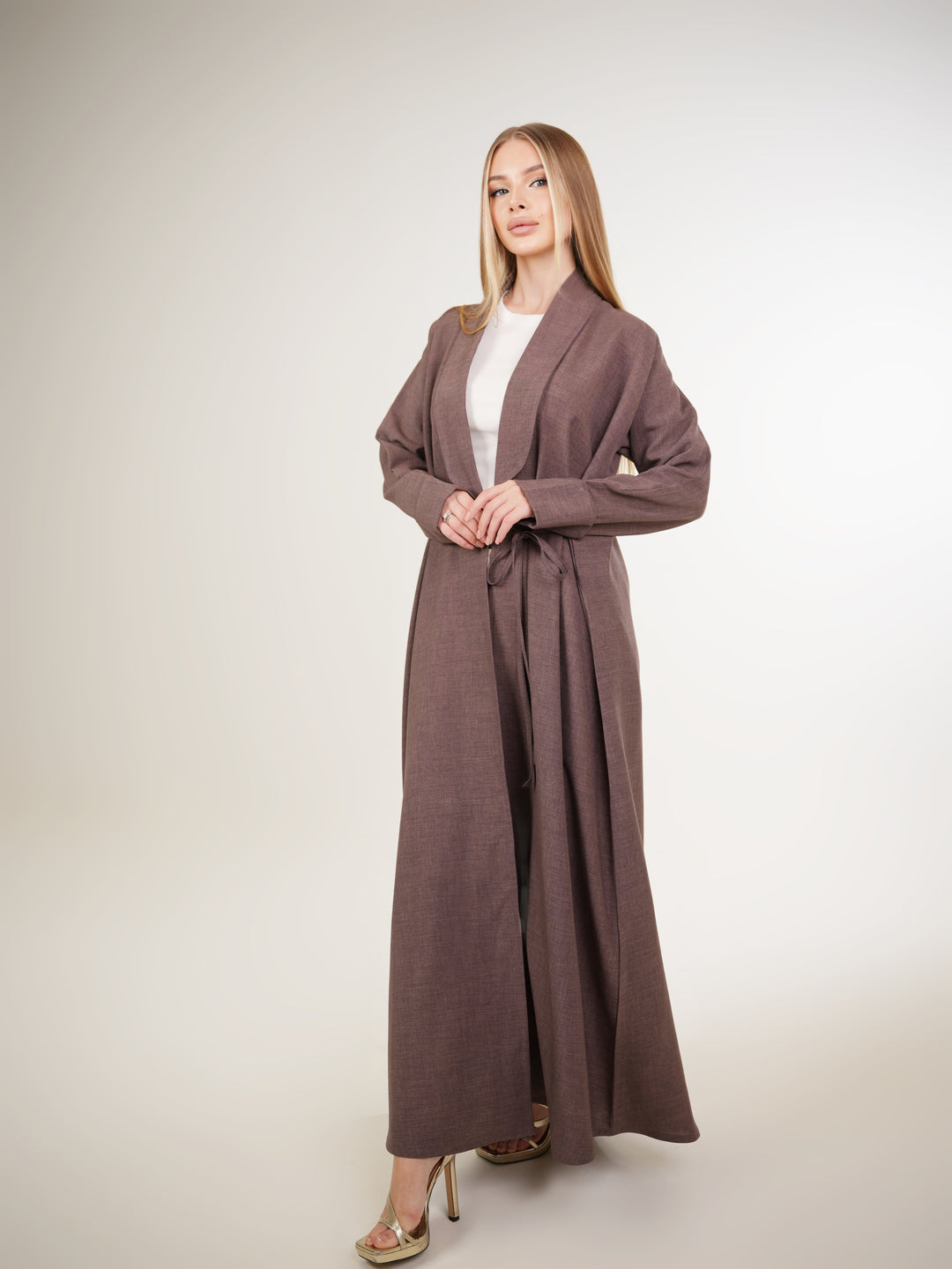 IH03 BLAZER ABAYA (ROSE WOOD)
