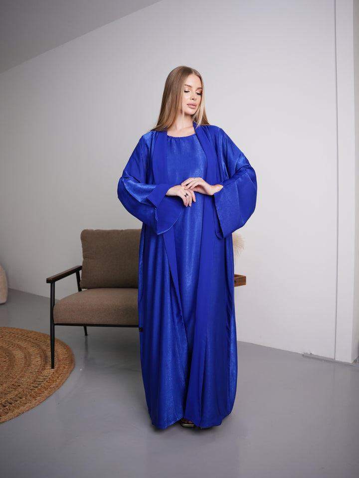IH07 REVERSIBLE ABAYA SET (OCEAN BLUE)