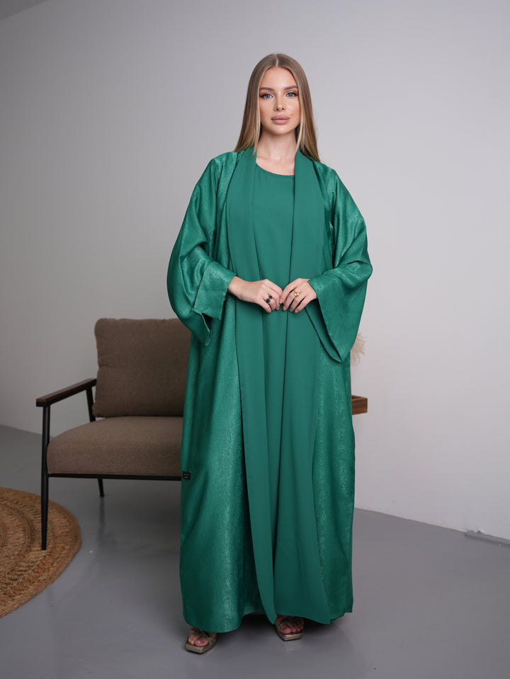 IH07 REVERSIBLE ABAYA SET (GREEN)