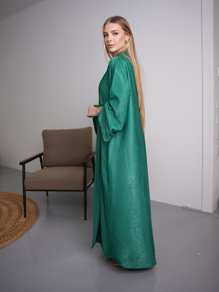 IH07 REVERSIBLE ABAYA SET (GREEN)