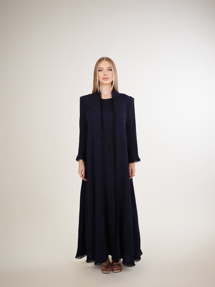 IH02 ABAYA Set (NAVY BLUE)