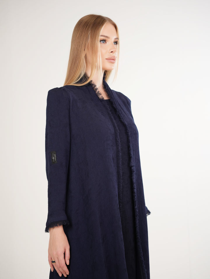 IH02 ABAYA Set (NAVY BLUE)