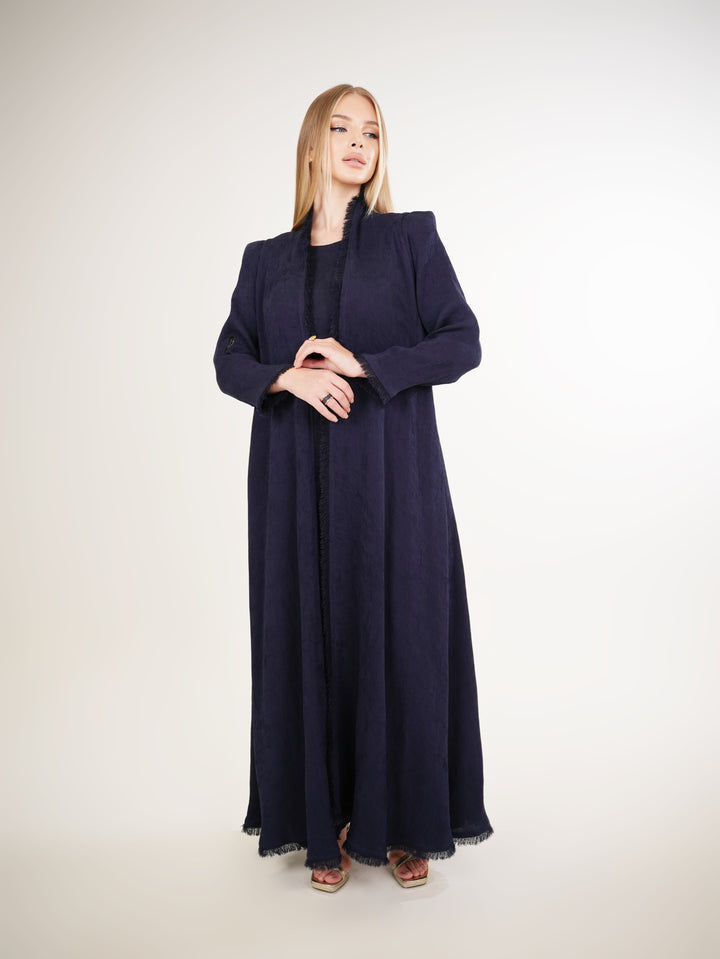 IH02 ABAYA Set (NAVY BLUE)