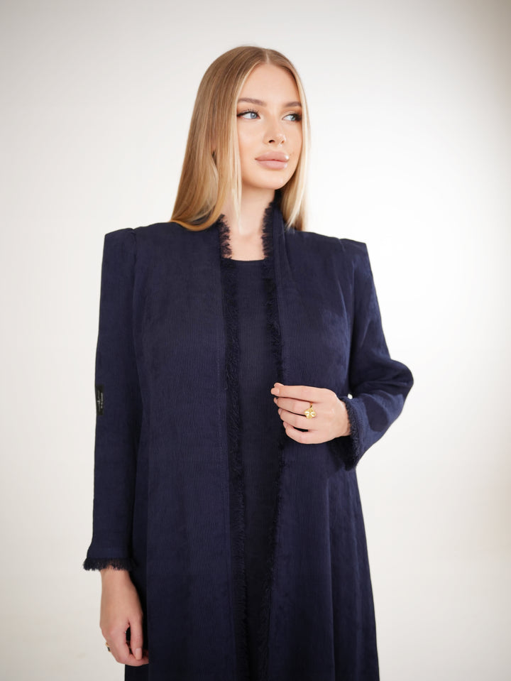 IH02 ABAYA Set (NAVY BLUE)