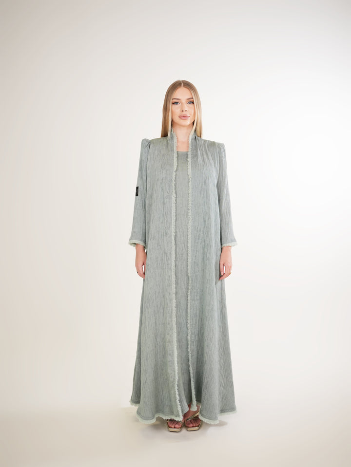 IH02 ABAYA Set (SAGE GREEN)
