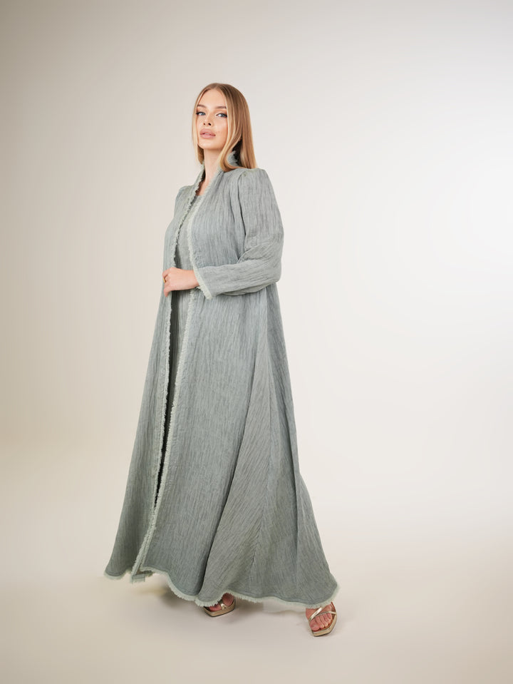 IH02 ABAYA Set (SAGE GREEN)