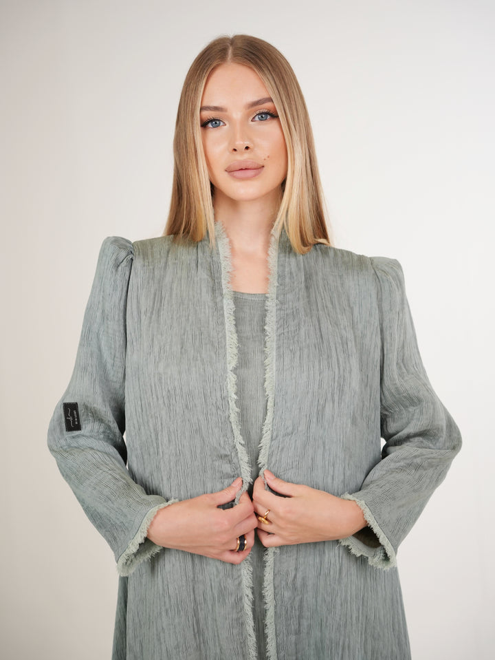 IH02 ABAYA Set (SAGE GREEN)