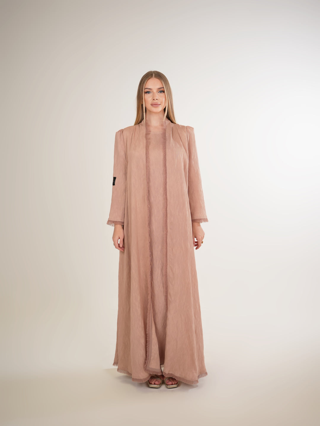 IH02 ABAYA Set (SALMON)