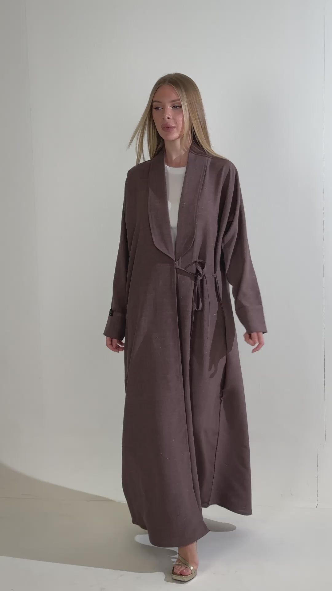 IH03 BLAZER ABAYA (ROSE WOOD)