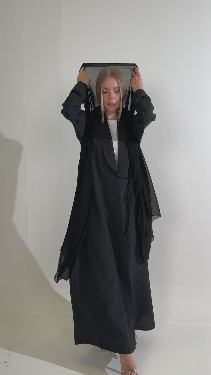 IH03 BLAZER ABAYA (BLACK)